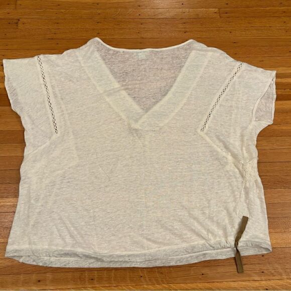 Sundance Grenada white oversized short sleeve top - Picture 4 of 7